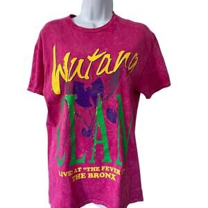 NWOT Wu-Tang Clan  size med “Live at the Fever  Pink Acid Wash T-Shirt
